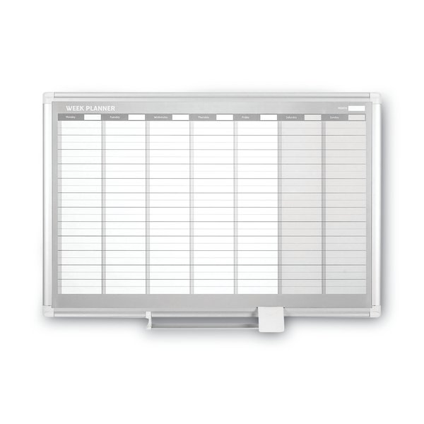 Mastervision 24"x36" Weekly Planner Board, White GA0396830